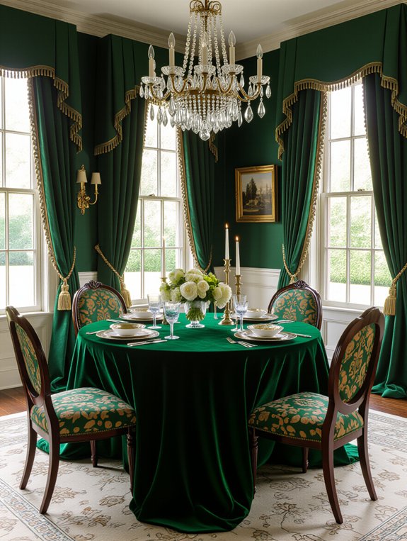 elegant velvet and silk