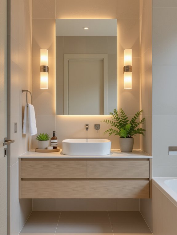 elevate bathroom ambiance stylishly