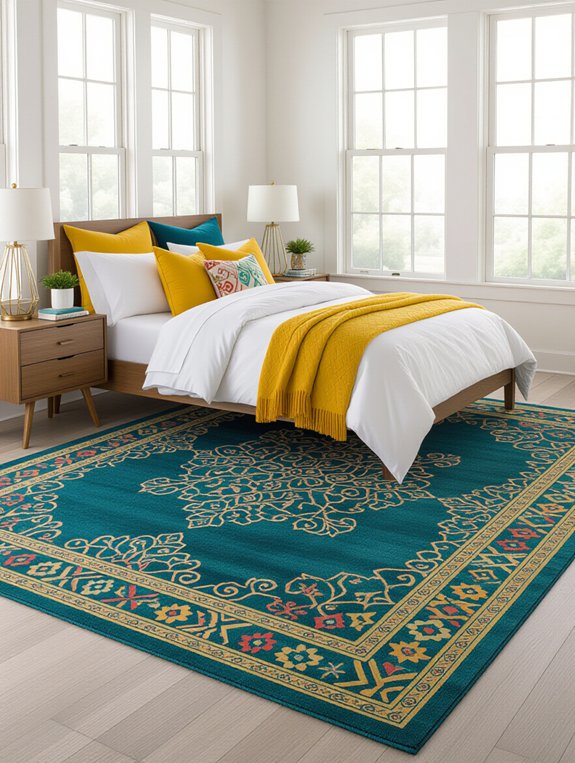 elevate bedroom with rugs