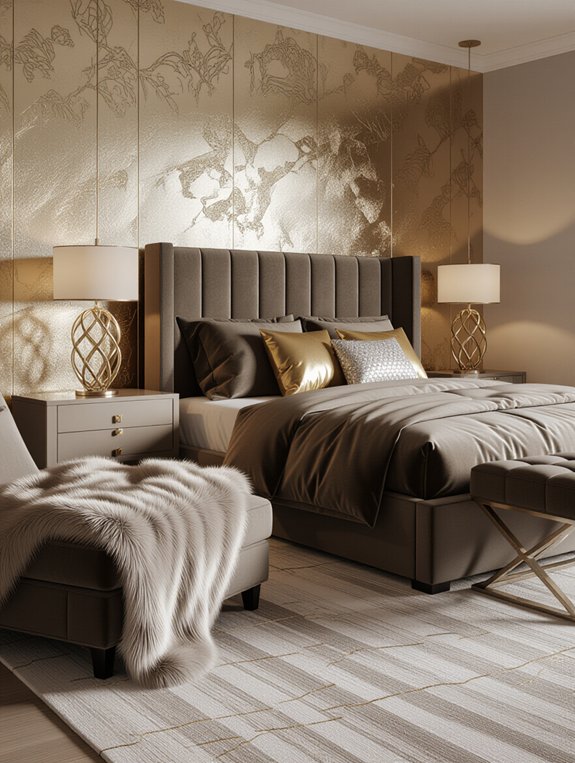 elevate decor with metallics