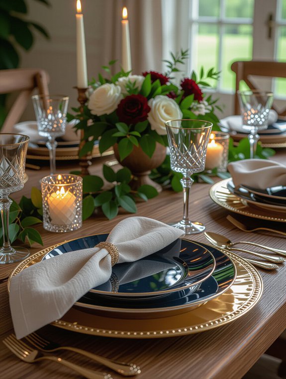 elevate dining with chargers