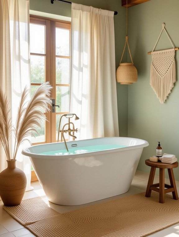 enchanting boho statement bathtub