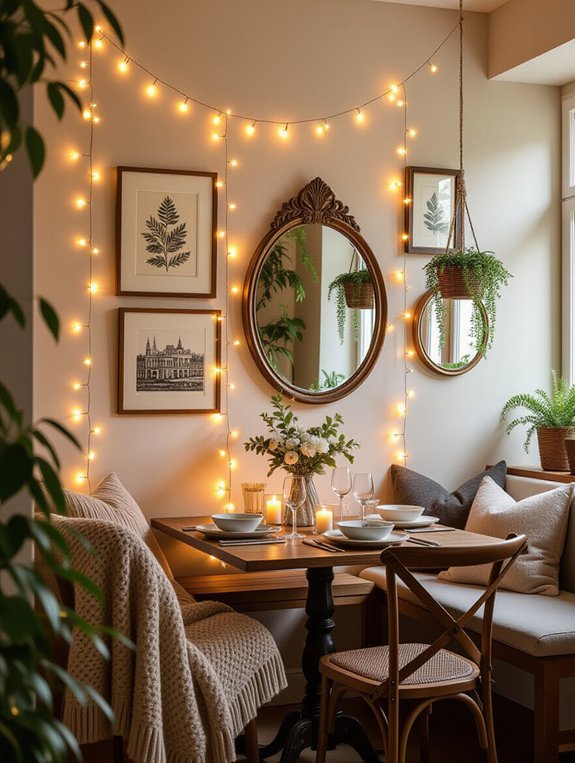 enchanting warm dining ambiance