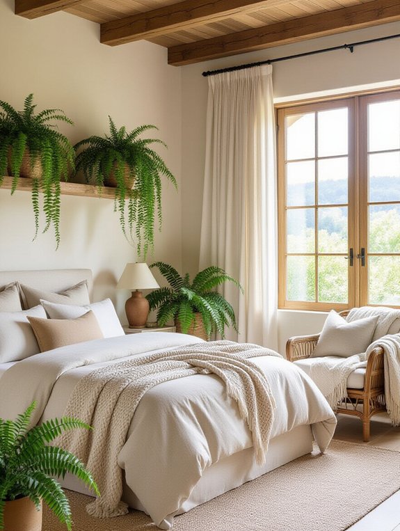 enhance bedroom with greenery