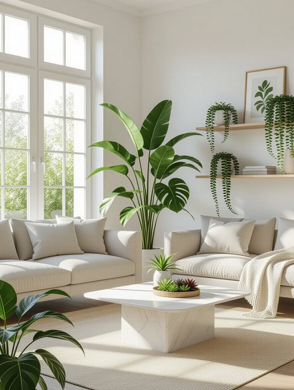 enhance decor with plants