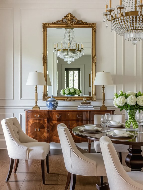 enhance dining room depth