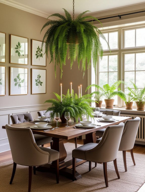 enhance dinner with greenery