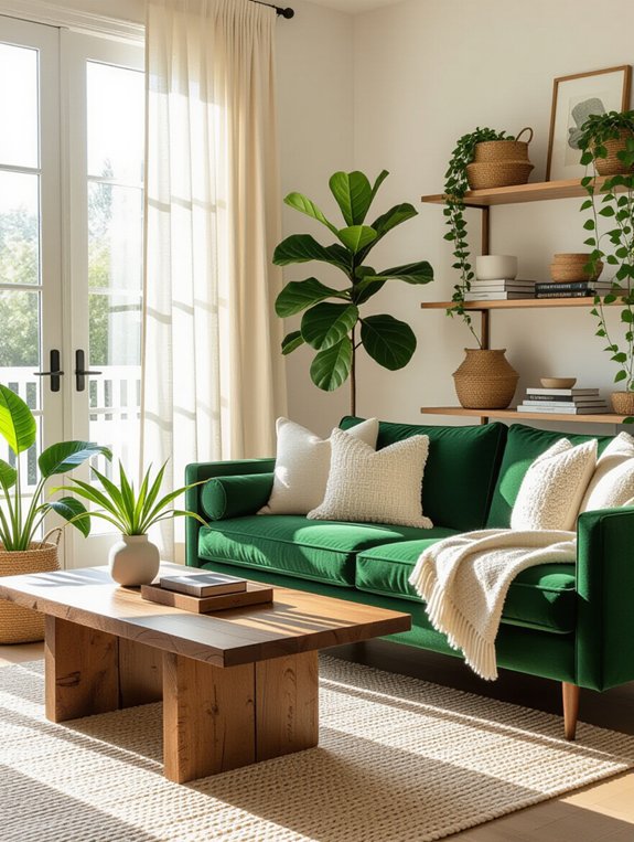 enhance living room greenery