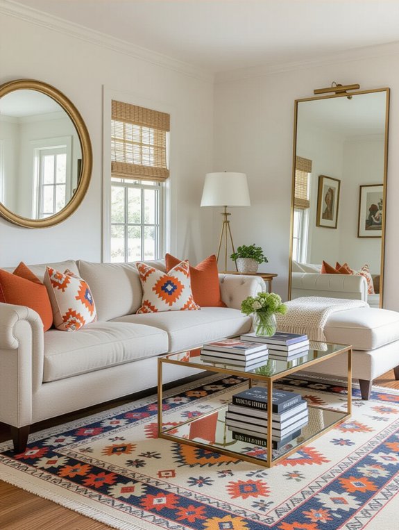 enhance space with mirrors