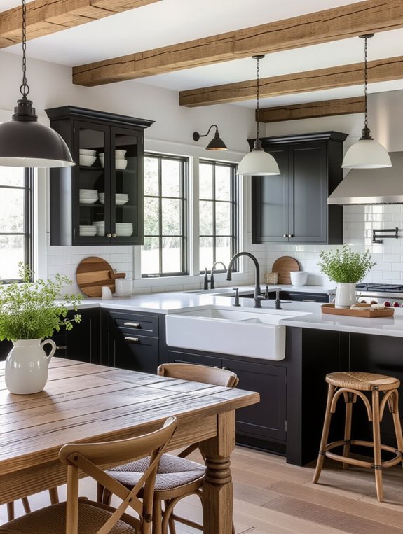 farmhouse sink enhances kitchens