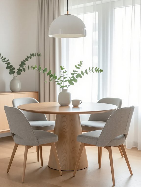 flexible round dining tables