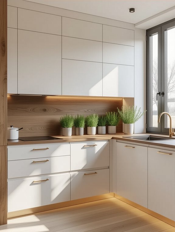 floating cabinets maximize space