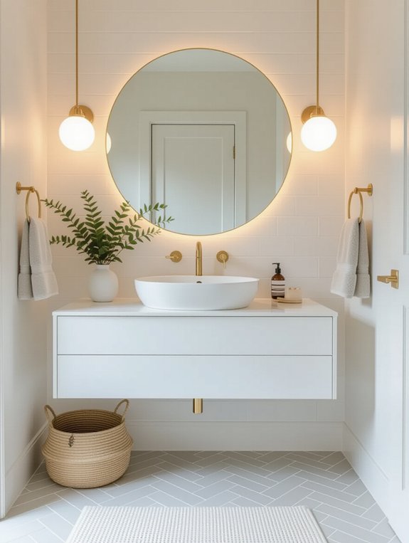 floating vanity for modern space