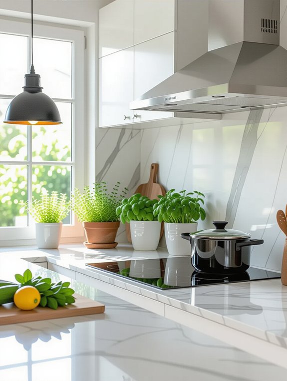 fresh herbs at home