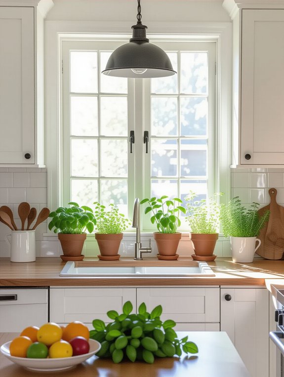 fresh plants enhance kitchens