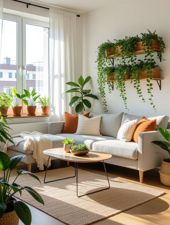 fresh plants for ambiance