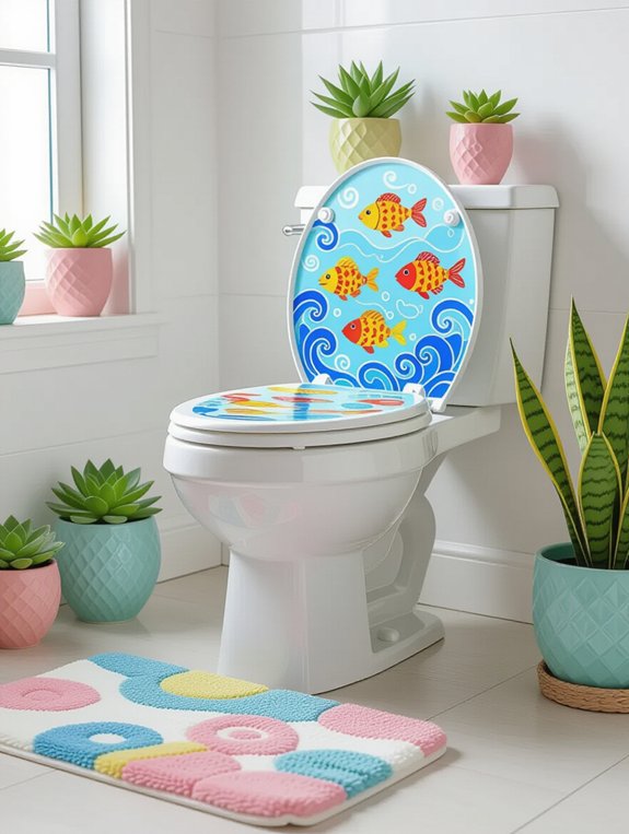 fun and quirky bathroom decor
