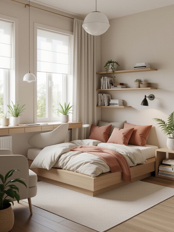 functional small bedroom zones