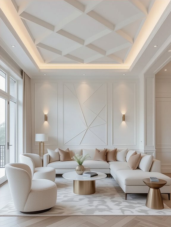 geometric patterns enhance decor