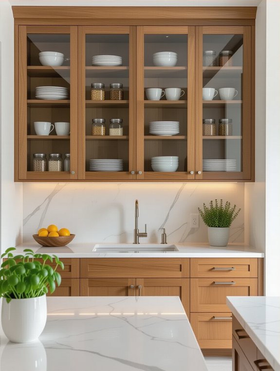 glass front cabinet advantages