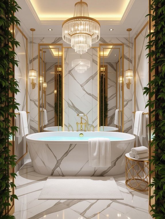 gold accents elevate sophistication