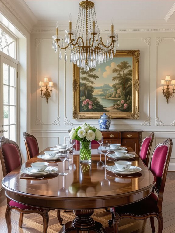 handcrafted dining room decor