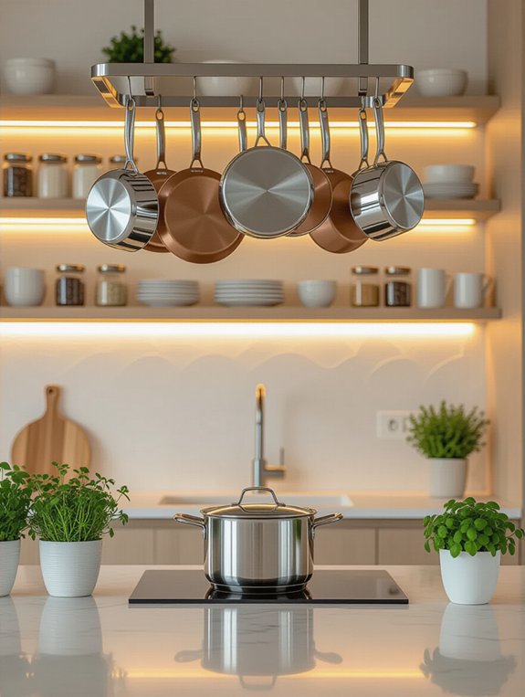 hang pots for accessibility