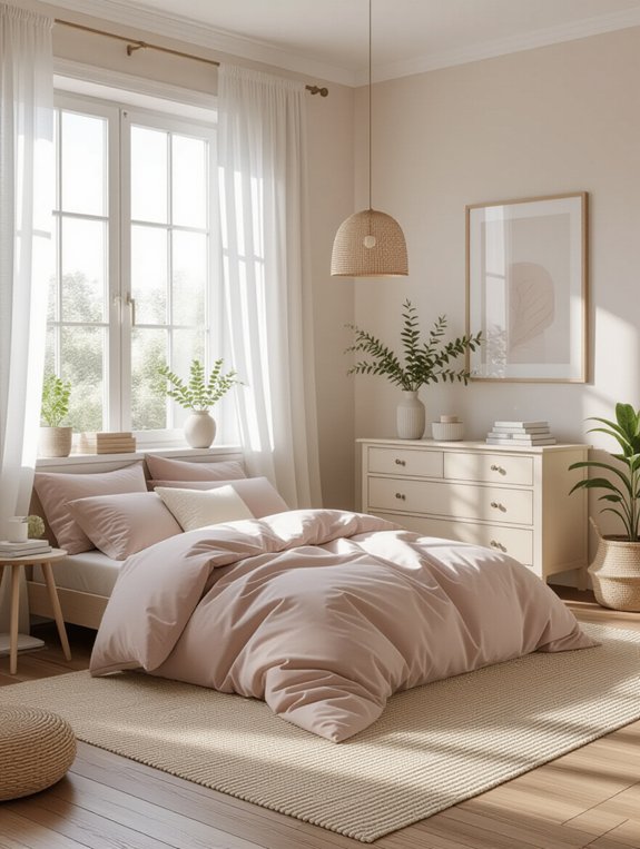 harmonious bedroom furniture arrangement