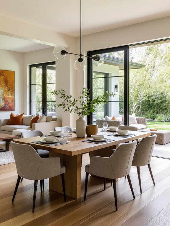 harmonious open concept living
