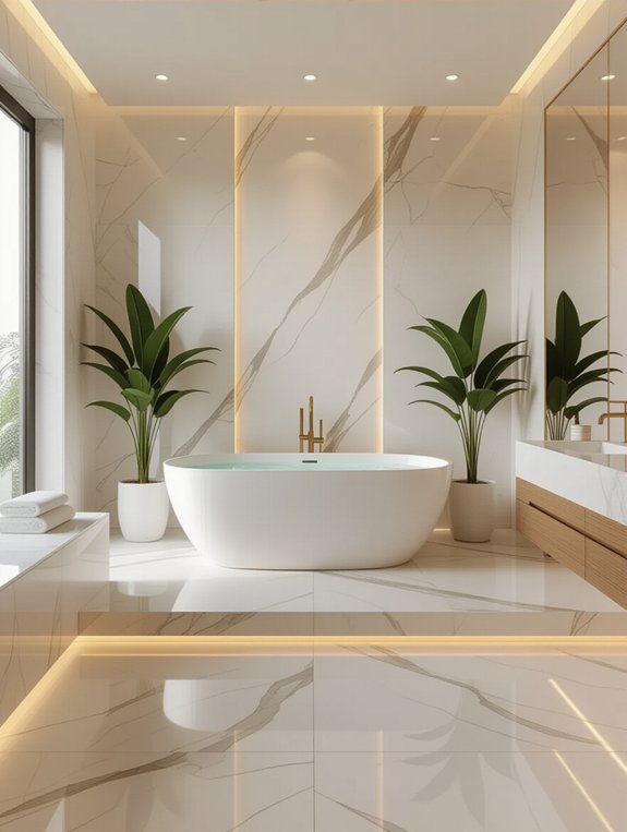 heated floors enhance bathroom comfort