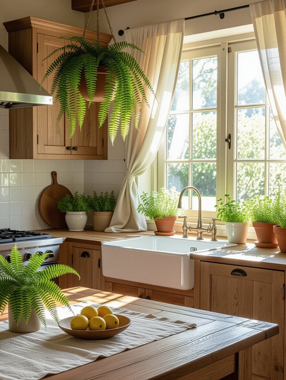 indoor plants enhance kitchens