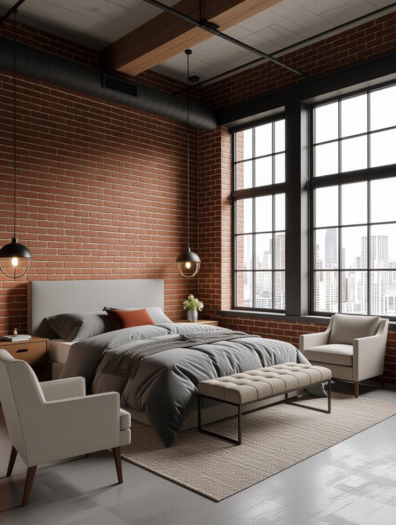 industrial bedroom design elements