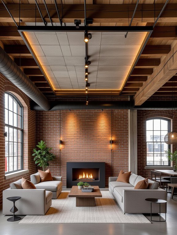 industrial charm with lighting