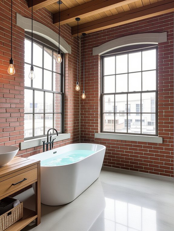 industrial chic bathroom design
