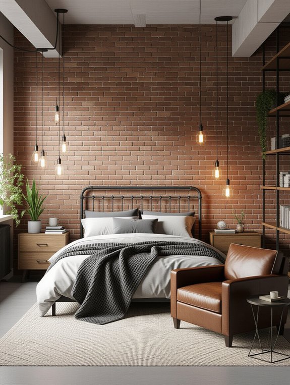industrial chic bedroom design