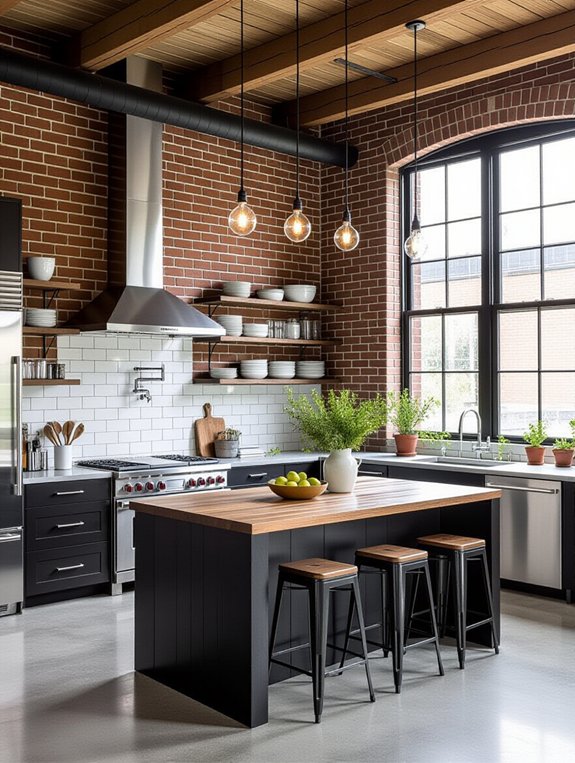 industrial chic kitchen design