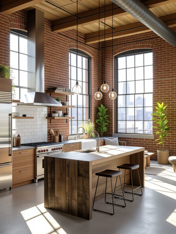 industrial chic kitchen design
