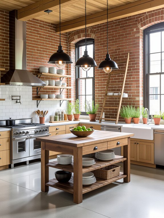 industrial chic kitchen design