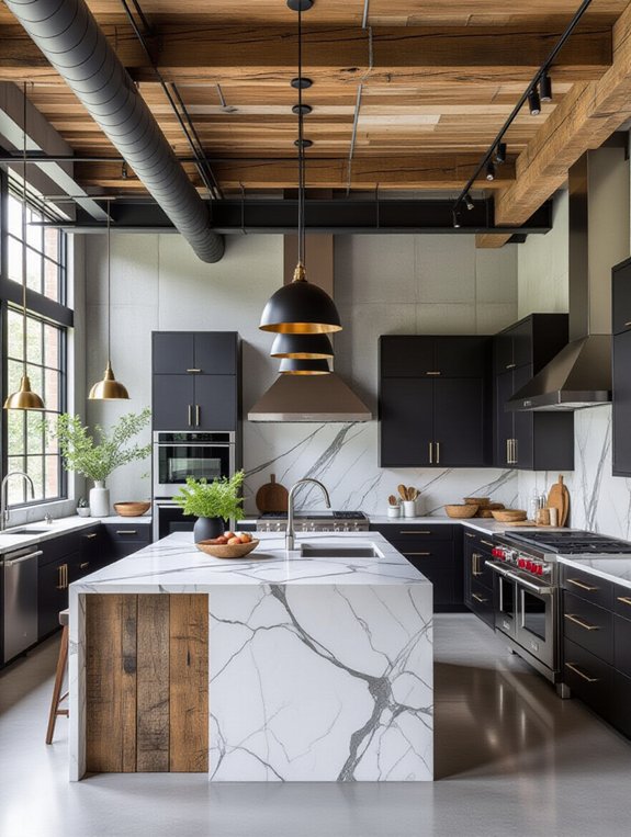 industrial chic kitchen design