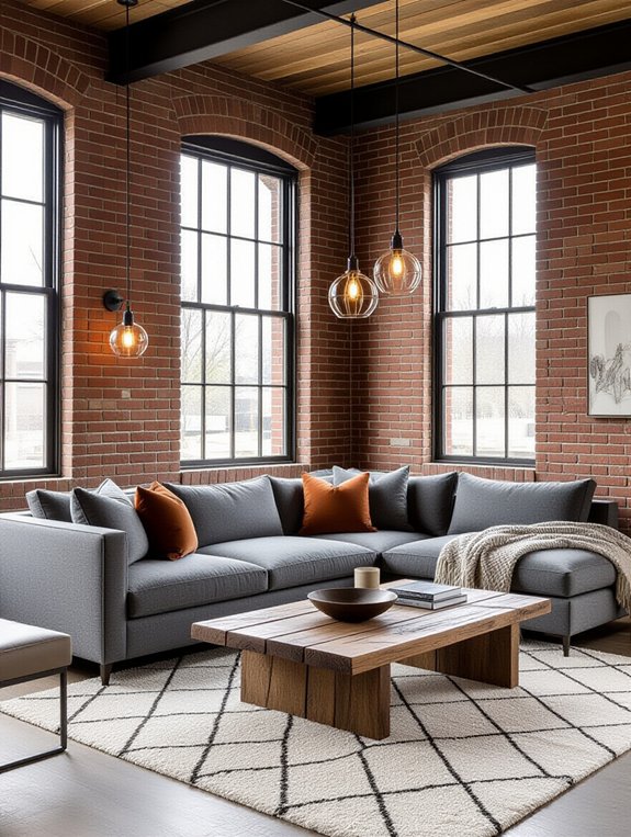 industrial chic living room