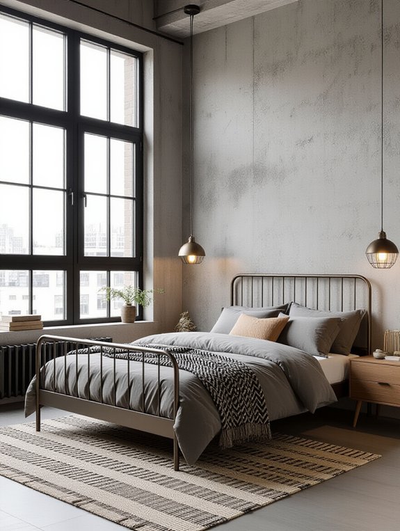 industrial metal accents enhance