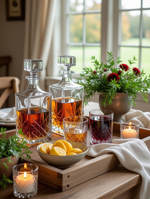 inviting drink station setup