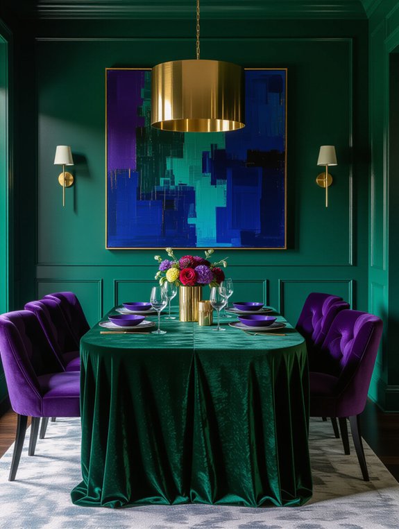 jewel tones textured fabrics