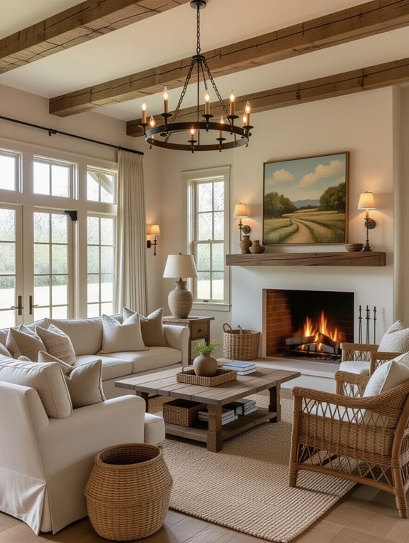 layered lighting enhances warmth