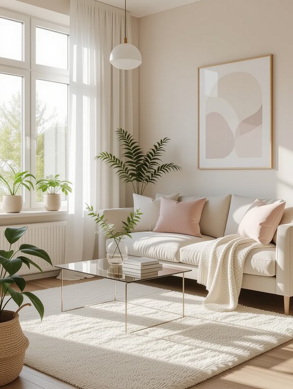 light airy spacious living