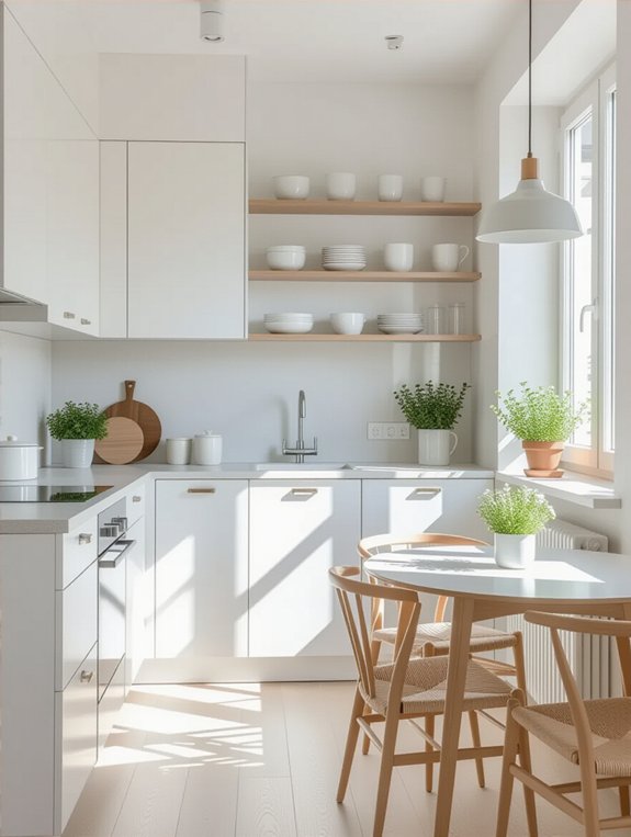 light colors enhance spaciousness