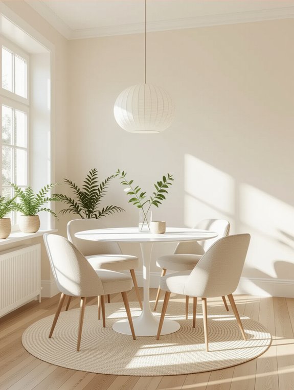 light colors enhance spaciousness