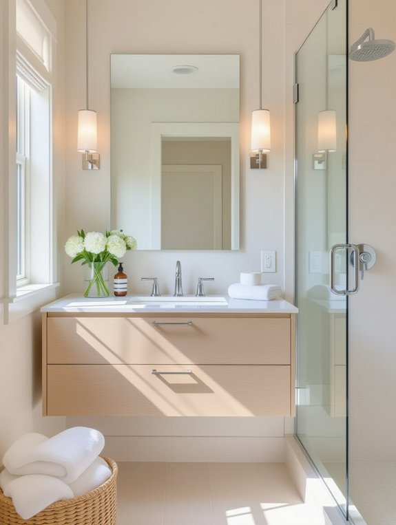 light colors reflective surfaces