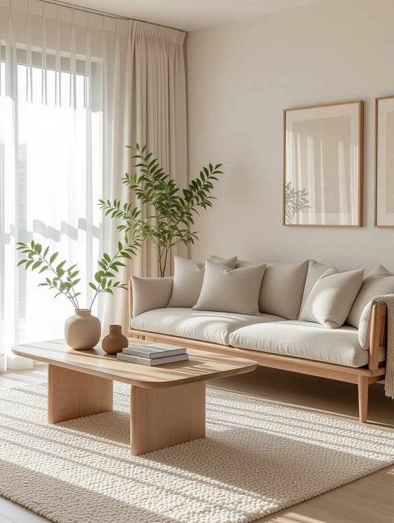low profile furniture selection