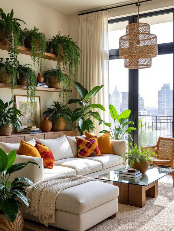 lush indoor greenery decor